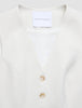 Women Essential Short Vest Off White