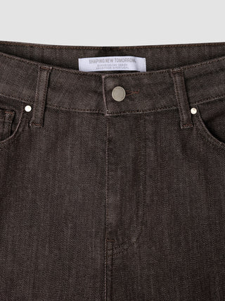 Women Evelin Jeans Tapered Chocolate
