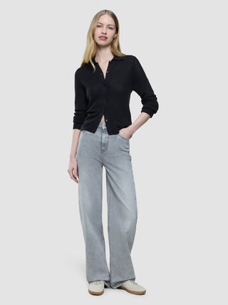 Women's Classic Jeans Relaxed Light Grey Washed
