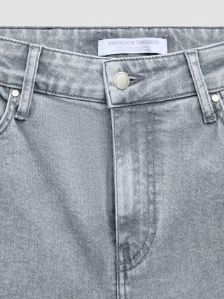 Women's Classic Jeans Relaxed Light Grey Washed