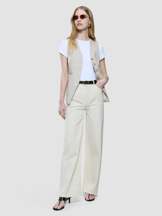 Women's Relaxed Jeans Off White