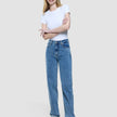 Jeans Straight Snow Blue Wash