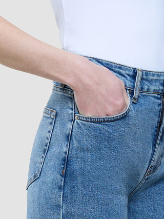 Jeans Straight Snow Blue Wash