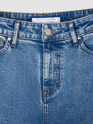 Jeans Straight Snow Blue Wash