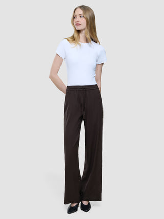 Women's Linen Pants Relaxed Espresso