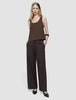 Women's Linen Pants Relaxed Espresso