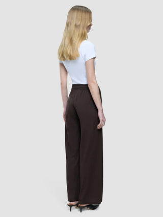 Women's Linen Pants Relaxed Espresso