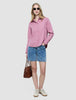 Women's Linen Shirt Dusty Cerise