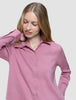 Women's Linen Shirt Dusty Cerise
