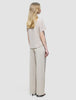 Women's Linen Shirt Short Sleeved Sandy Beige