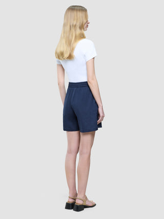 Women Linen Shorts Relaxed Night Sky