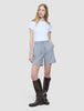 Women Linen Shorts Relaxed Stone Grey