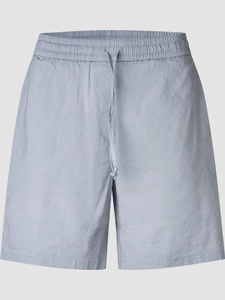 linen set stone grey top relaxed shorts
