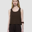 Women Linen Top Espresso