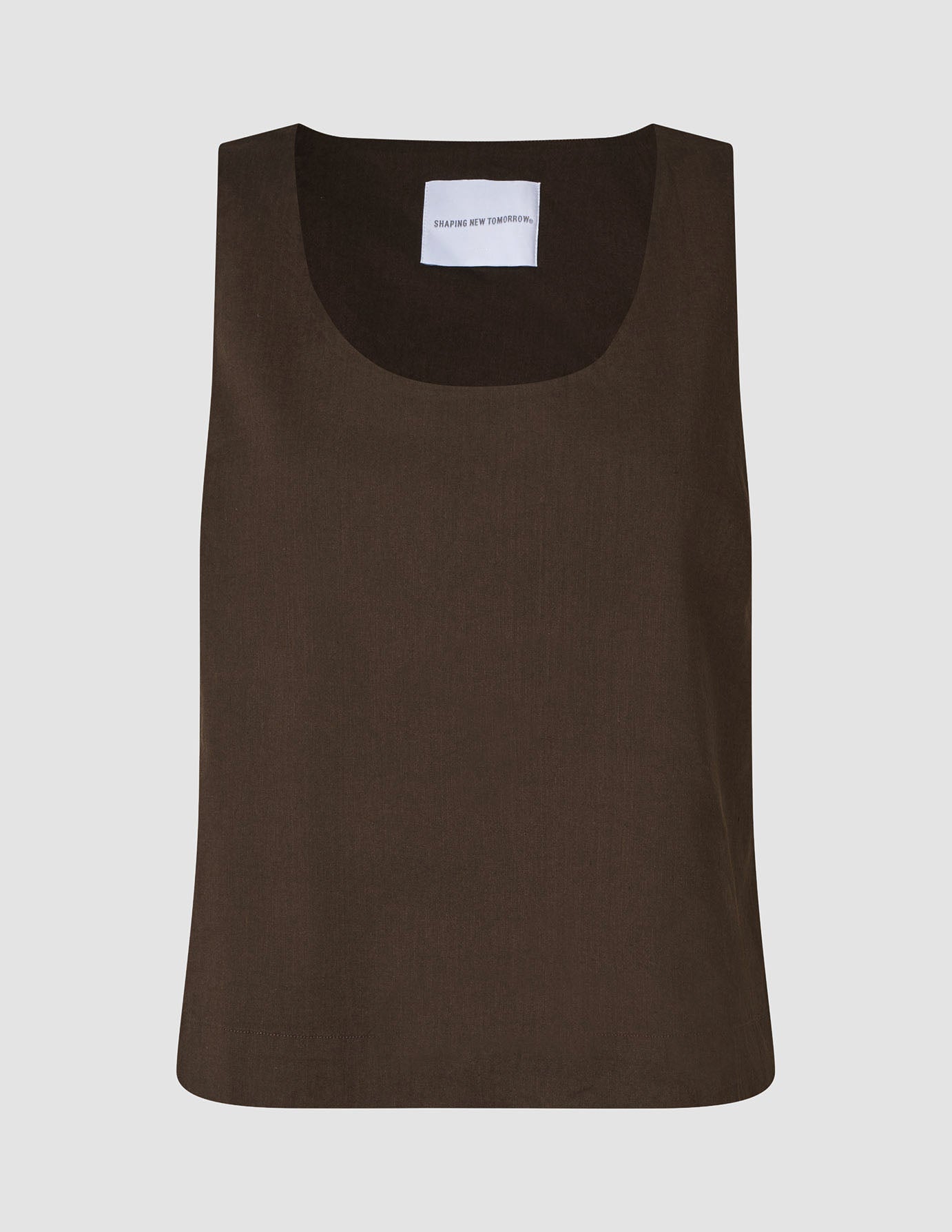 Women Linen Top Espresso