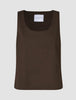 Women Linen Top Espresso