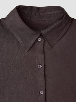 Women's Linen Shirt Espresso