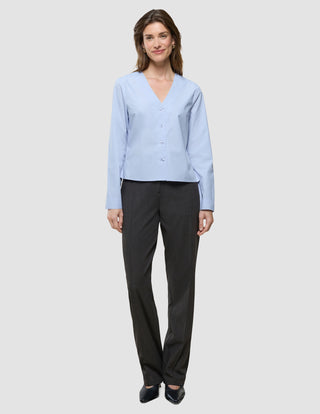 Madison Blouse Powder Blue