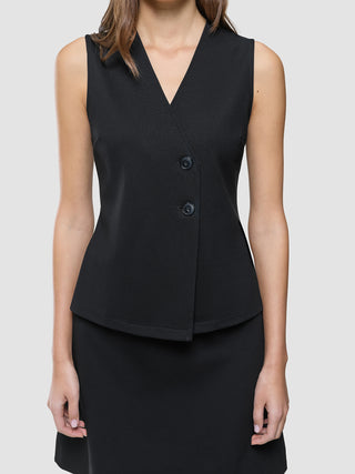 Women Marin Vest Short Black