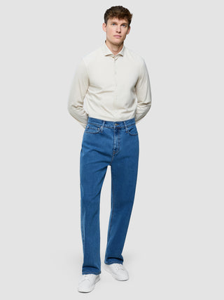 Matteo Jeans Relaxed Fit Mid Blue