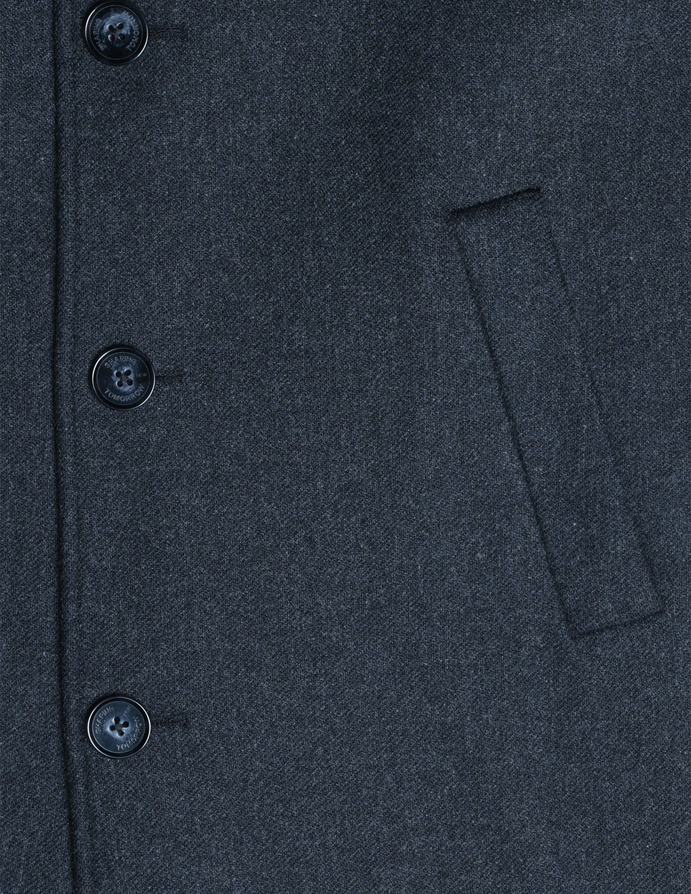 Maxi Wool Coat Dark Grey