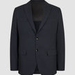 Motion Blazer Regular, midnatsblå Blazer med 360°-stretch, to knapper, skrå revers og lommer med klap.