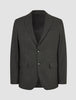 Motion Blazer Regular Pepper Grey: en grå blazer med 360°-stretch, to knapper, skrå revers og lommer med klap.