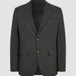 Motion Blazer Slim Pepper Grey i mørkegrå med to knapper, skrå revers, lommer med klap og 360°-stretch.
