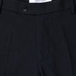 Nærbillede af de åndbare Midnight Blue Motion Suit-bukser i Regular-pasform med 360°-stretch, knaplukning og indvendigt mærke.