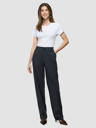 Women Nara Pants Straight Grey Flint