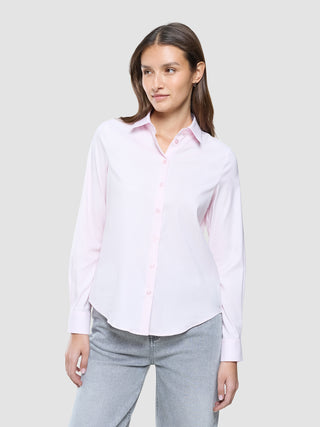 Women Oxford Shirt Barely Pink Regular