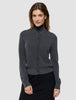 Women Quinn Crewneck Cardigan Cool Brown