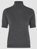 Women Quinn Short Sleeved Turtleneck Cool Brown