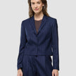 Women Raina Short Blazer Night Sky Pinstripe
