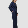 Women Raina Short Blazer Night Sky Pinstripe