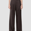 Women Raina Pants Wide Chestnut Pinstripe