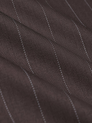 Women Raina Pants Wide Chestnut Pinstripe