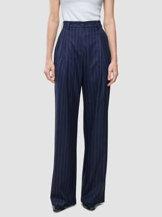 Women Raina Pants Wide Night Sky Pinstripe