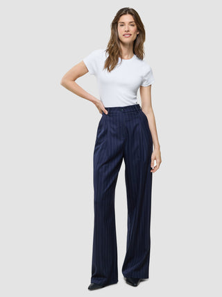 Women Raina Pants Wide Night Sky Pinstripe