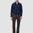 Refine Cotton Pants Relaxed Fit Dark Brown