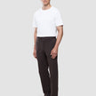 Refine Cotton Pants Relaxed Fit Dark Brown