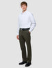 Refine Cotton Pants Relaxed Fit Dark Olive