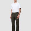 Refine Cotton Pants Relaxed Fit Dark Olive