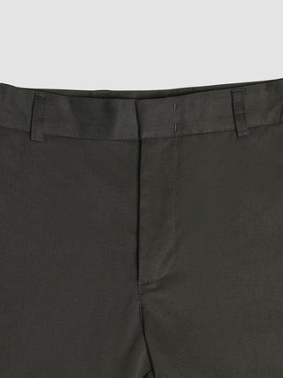 Refine Cotton Pants Relaxed Fit Dark Olive