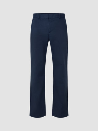 Refine Cotton Pants Relaxed Fit Navy