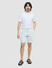 Refine Cotton Shorts Mint Grey