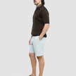 Refine Cotton Shorts Mint Grey