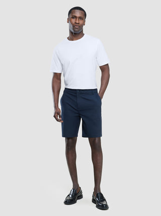 Refine Cotton Shorts Navy