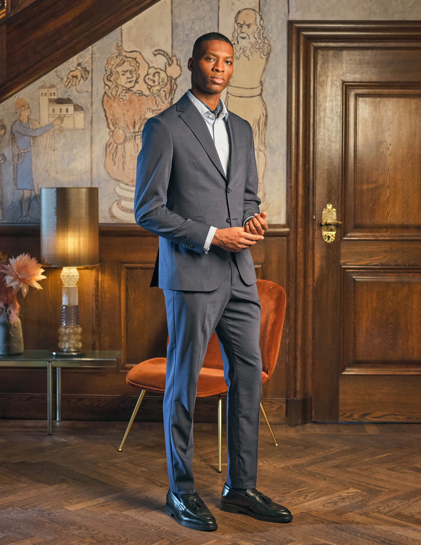 Tech Wool Suit Navy