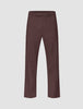 Refined Linen Pants Dark Brown